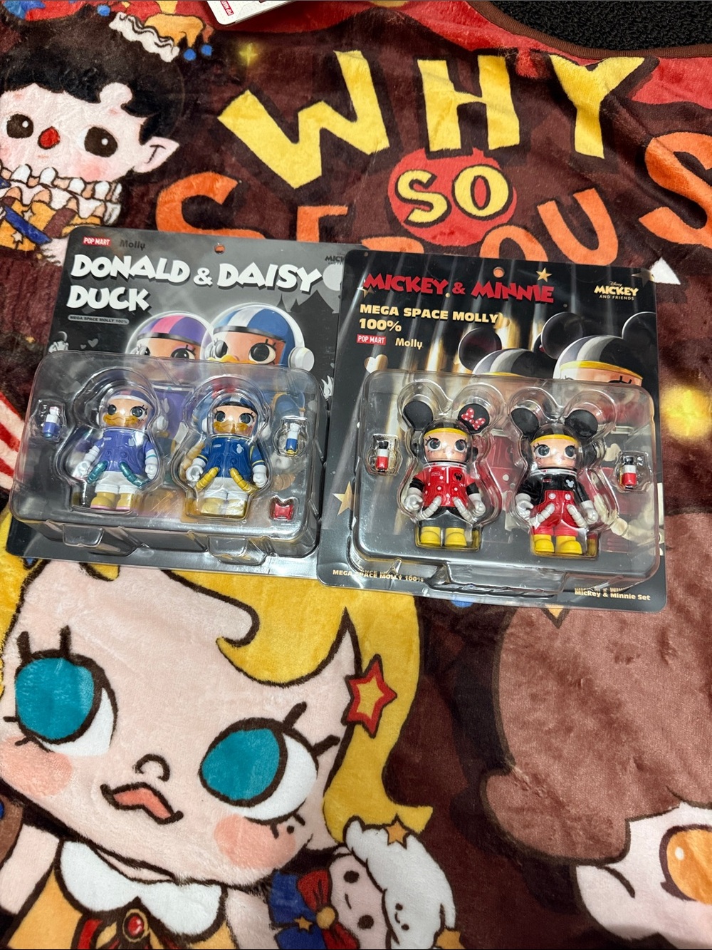 Mickey & Minnie Mega Space Molly and Donald & Daisy Duck 2-Pack Sets 100%